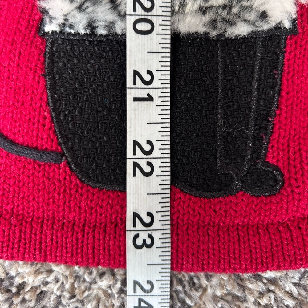 TimberLea Cat Lover Novelty Cardigan Sweater w/detachable faux fur collar size S - Picture 10 of 11